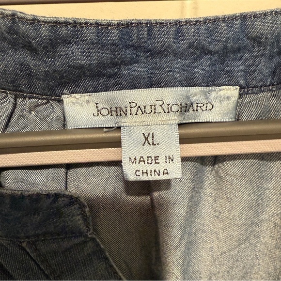 Chambray Blue Denim Women's Top - Picture 6 of 8